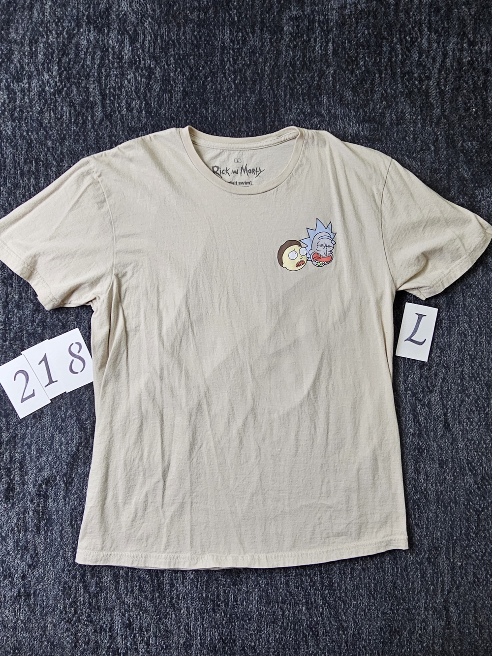 Rick and Morty Beige Graphic Tee